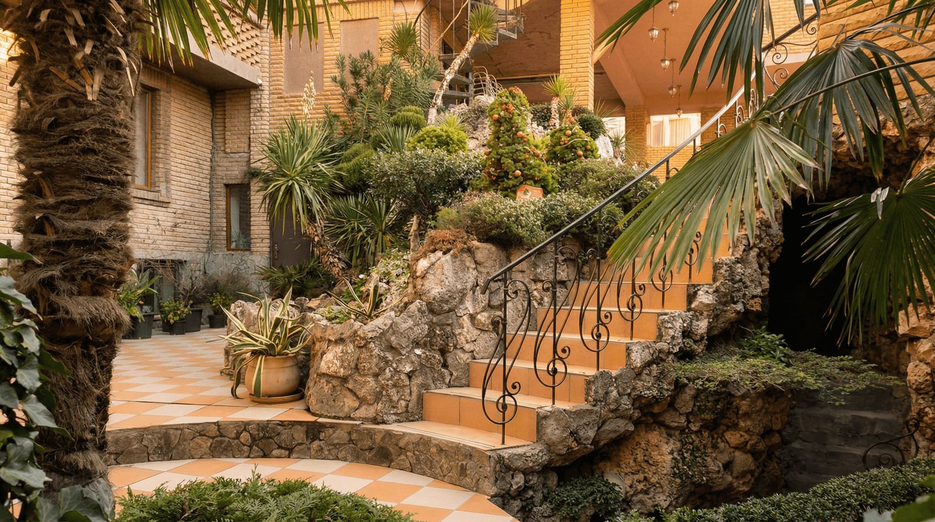 Coastal castle Hotel Corona in Utes, Crimea